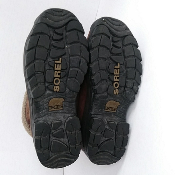 Sorel Water Fall Insulated Suede Leather Winter Snow Boot 7.5 Brown - Picture 13 of 16